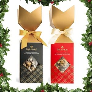 Gourmet Popcorn - 2 Elegant Crown Gift Box